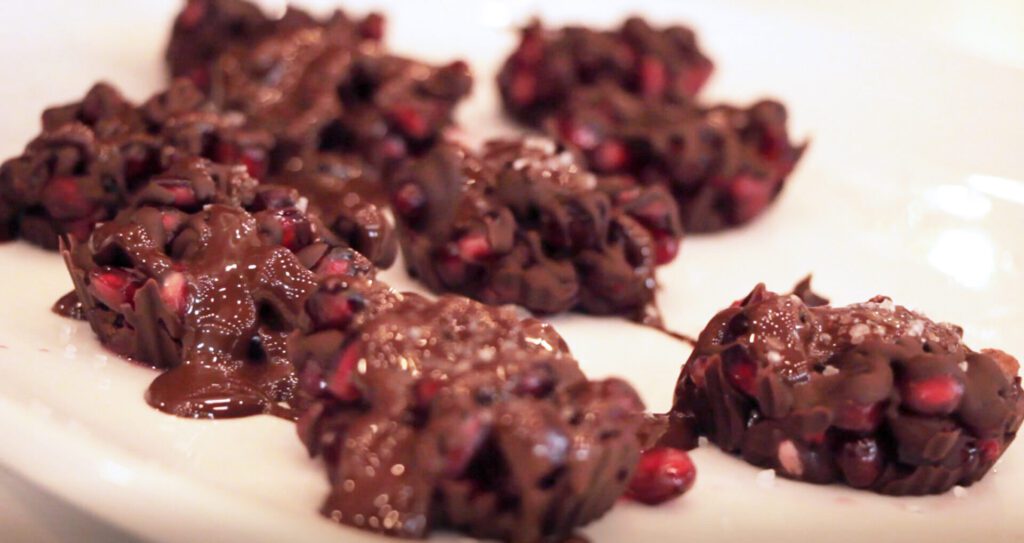 Revel Recipe: Pomegranate and Dark Chocolate Bites