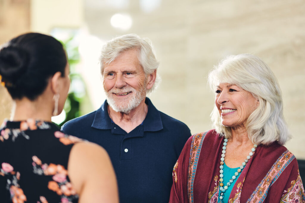 Senior Couple on Tour of Senior Living Community